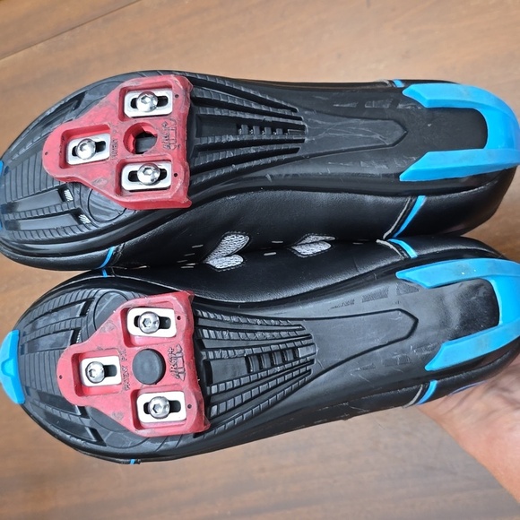 FLYWHEEL Black and Blue Cycling Shoes sz 41 - Picture 7 of 7